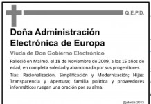 La administración electrónica ha muerto. Descanse en paz